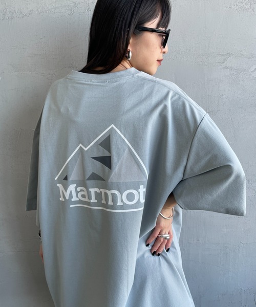 Marmot（マーモット） tシャツ 別注 ドローコード付き マウンテンロゴ
