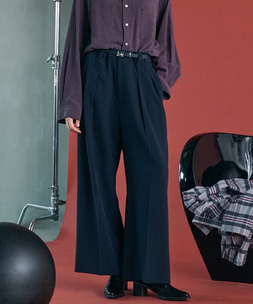 ORIMI,24AW ラメ入り　パーフェクトスラックス MAISON SPECIAL（メゾンスペシャル） ワイドパンツ スラックス