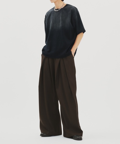 「selle glant」 スラックス MEDIUM ブラック メンズ_画像6