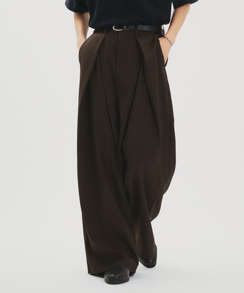 「selle glant」 スラックス MEDIUM ブラック メンズ_画像9