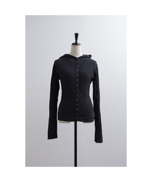 「leimn」 ニットカーディガン FREE レッド レディース_画像6