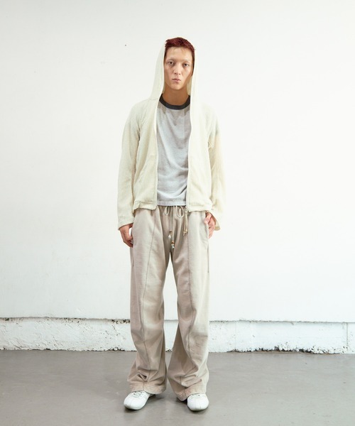NVRFRGT（ネヴァーフォーゲット） パーカー SEMI SHEER FULL ZIP UP