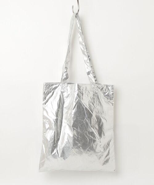 「Uhr」 ワンポイントトートバッグ - シルバー レディース_画像2