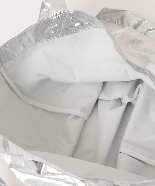 「Uhr」 ワンポイントトートバッグ - シルバー レディース_画像4