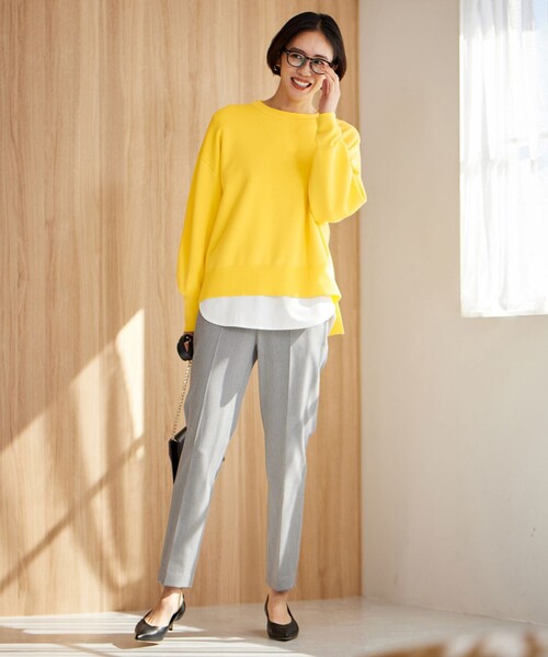 「自由区」 パンツ 42 グレー レディース_画像9