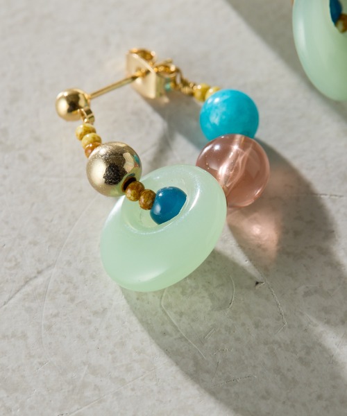 ピアス PAPILLONNER/ミックスビーズピアス レディースの画像