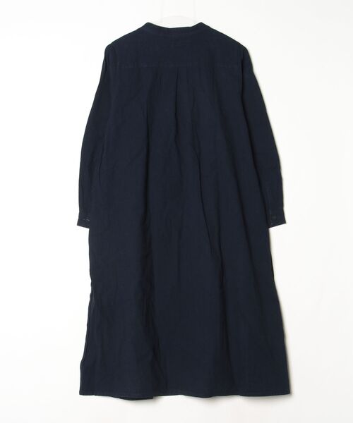 「Sunny clouds」 長袖ワンピース MEDIUM インディゴブルー レディース_画像2
