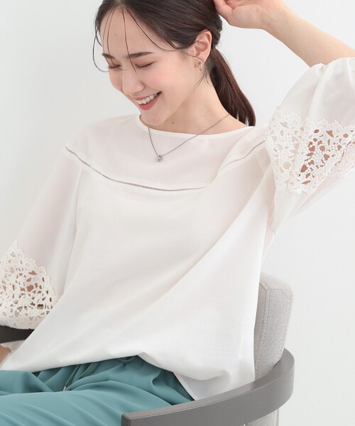SHOO・LA・RUE（シューラルー） ブラウス シャツ 「洗濯機可/7分袖