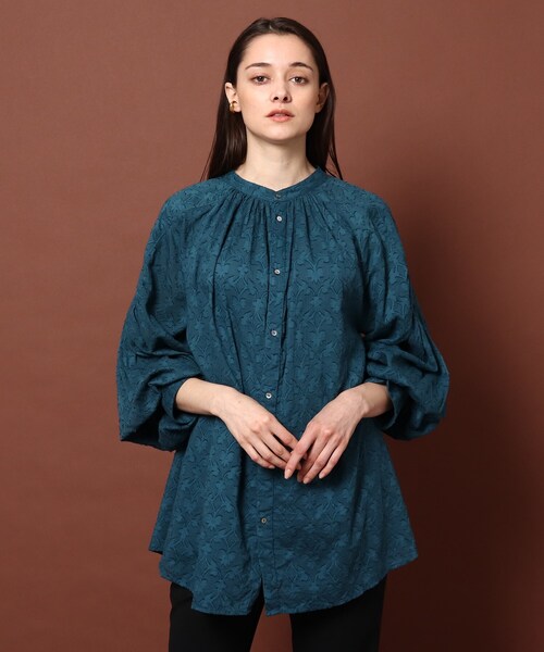 「DRESSTERIOR」 長袖ブラウス 36 オフホワイト レディースの画像