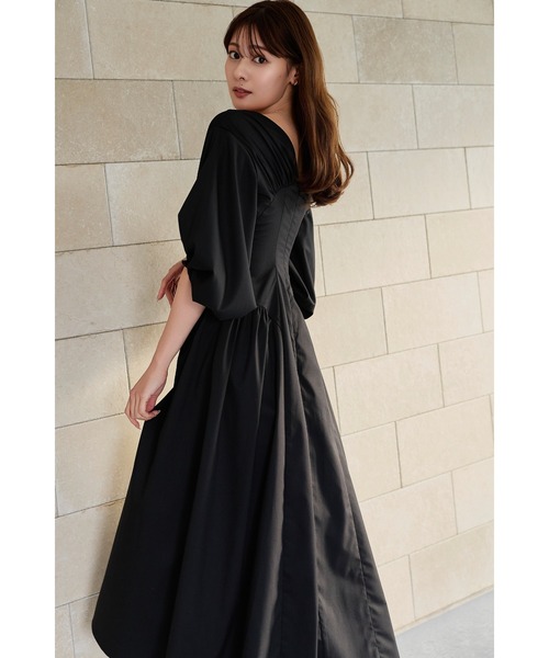 Her lip to ワンピース Gathered Sleeve Dress : ZOZOTOWN Yahoo!店