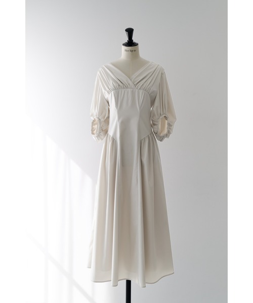 Her lip to ワンピース Gathered Sleeve Dress : ZOZOTOWN Yahoo!店