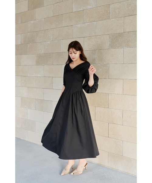 Her lip to ワンピース Gathered Sleeve Dress : ZOZOTOWN Yahoo!店