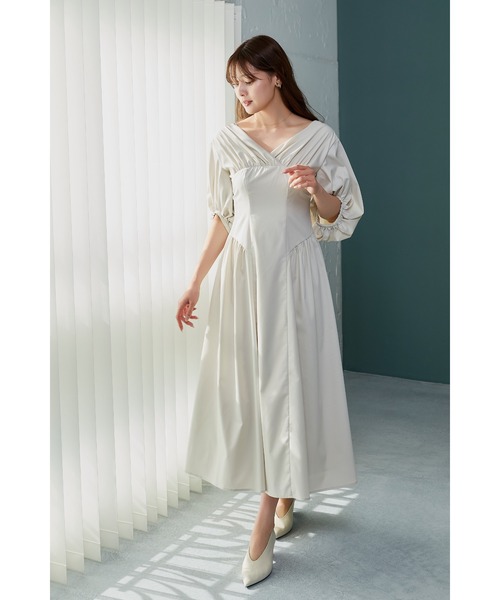 Her lip to ワンピース Gathered Sleeve Dress : ZOZOTOWN Yahoo!店