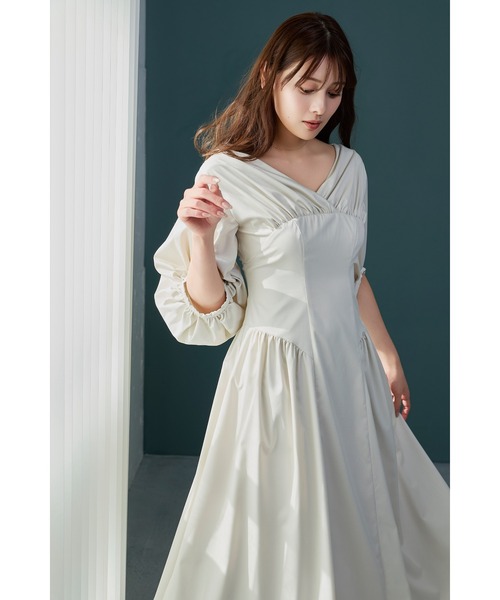 Her lip to ワンピース Gathered Sleeve Dress : ZOZOTOWN Yahoo!店