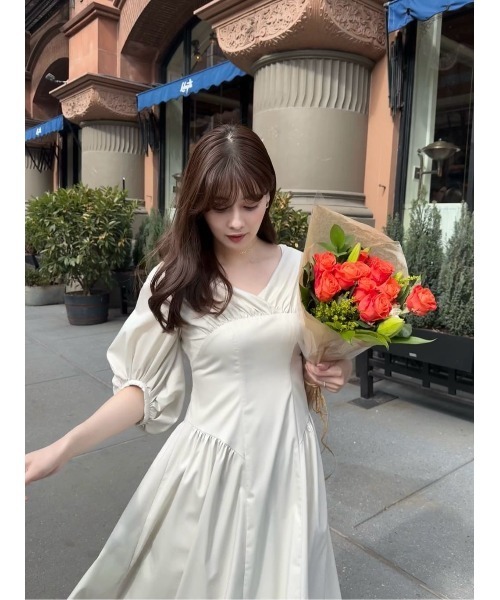 Her lip to ワンピース Gathered Sleeve Dress : ZOZOTOWN Yahoo!店