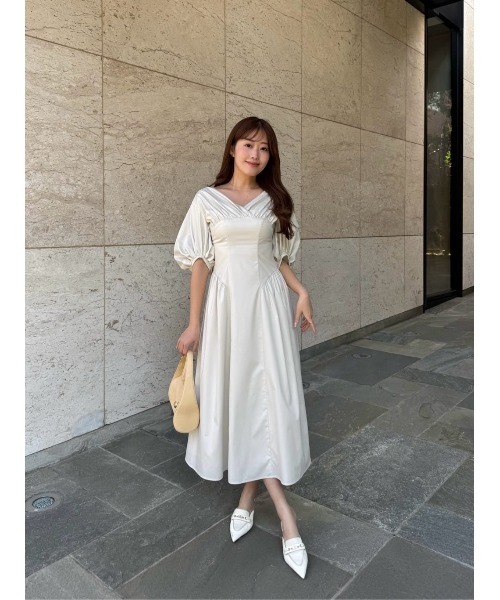 Her lip to ワンピース Gathered Sleeve Dress : ZOZOTOWN Yahoo!店