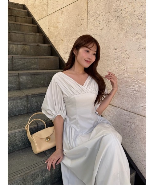 Her lip to ワンピース Gathered Sleeve Dress : ZOZOTOWN Yahoo!店