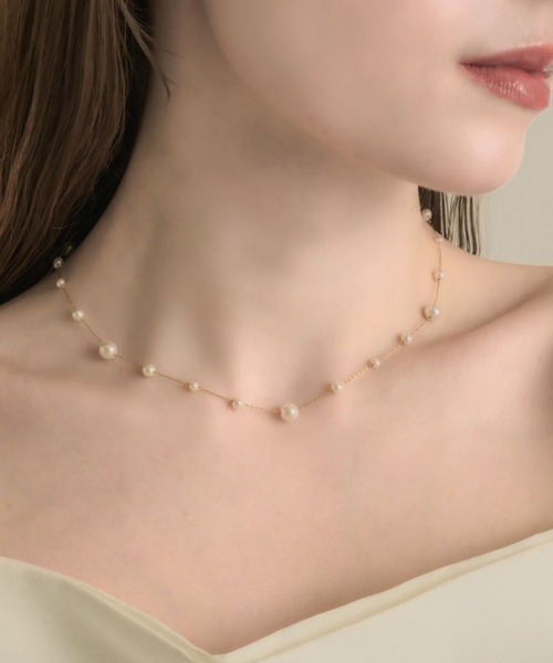 muku アレルギー対応 ネックレス NC/RANDOM PEARL レディース