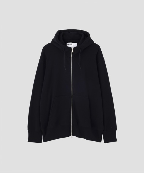 MHL.（エムエイチエル） ジップアップパーカー LARGE ブラック メンズ