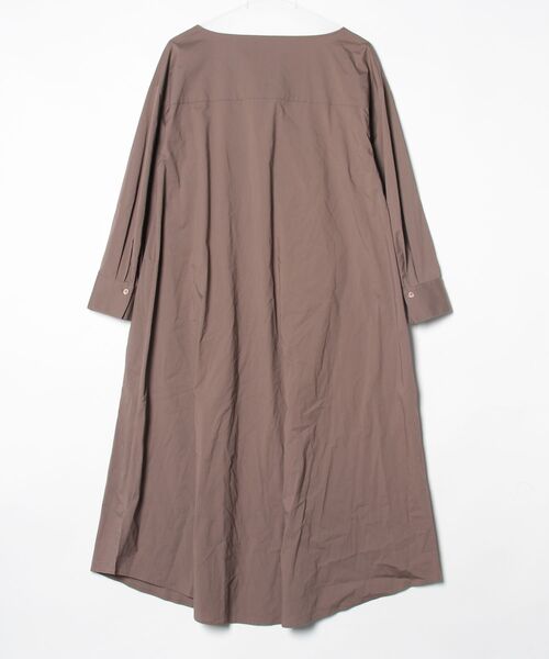 「EFFE BEAMS」 長袖ワンピース 36 ブラウン レディース_画像2