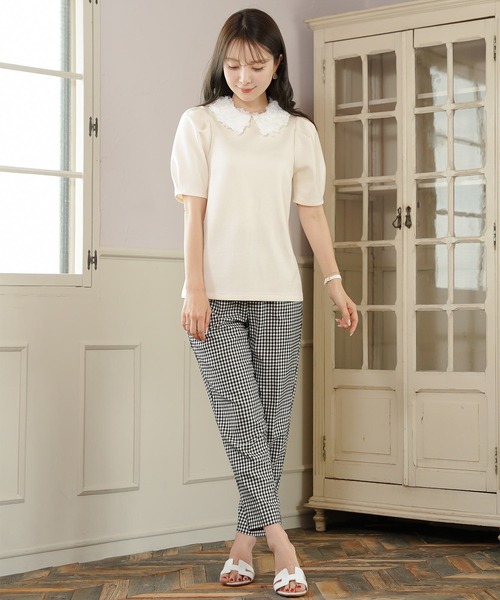 le reve vaniller（ル レーヴ ヴァニレ） tシャツ 半袖 2WAY フラワー