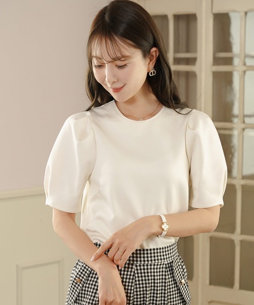 le reve vaniller（ル レーヴ ヴァニレ） tシャツ 半袖 2WAY フラワー