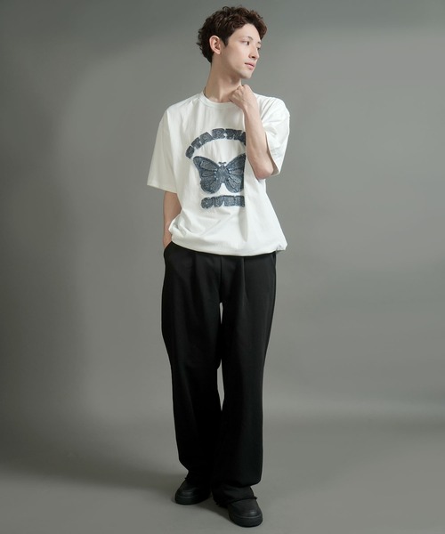 「Starting Over」 半袖Tシャツ M ホワイト系その他6 メンズ_画像4