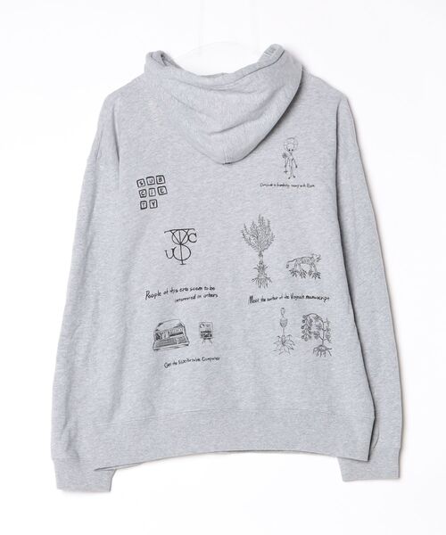 「Subciety」 プルオーバーパーカー MEDIUM グレー メンズ_画像2