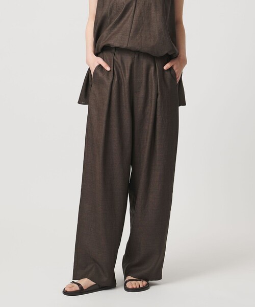 パンツ 「MARW UNITED ARROWS」タック テーパード パンツ UVカット・接触冷感 レディースの画像