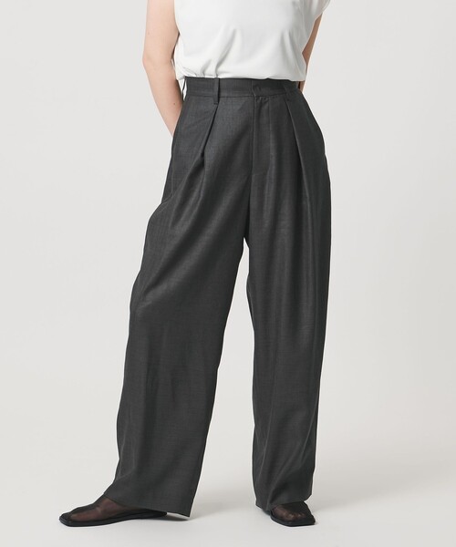 パンツ 「MARW UNITED ARROWS」タック テーパード パンツ UVカット・接触冷感 レディースの画像