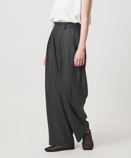 パンツ 「MARW UNITED ARROWS」タック テーパード パンツ UVカット・接触冷感 レディースの画像