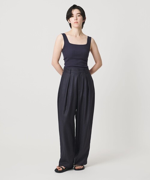 パンツ 「MARW UNITED ARROWS」タック テーパード パンツ UVカット・接触冷感 レディースの画像