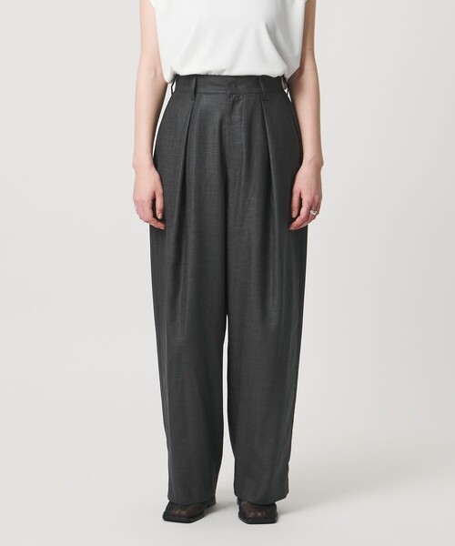パンツ 「MARW UNITED ARROWS」タック テーパード パンツ UVカット・接触冷感 レディースの画像