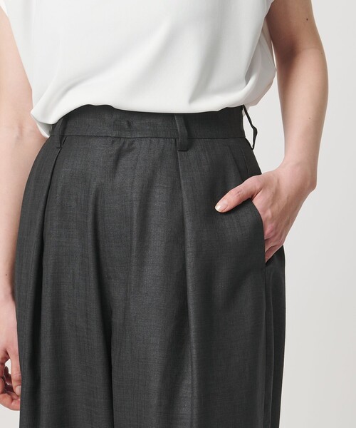 パンツ 「MARW UNITED ARROWS」タック テーパード パンツ UVカット・接触冷感 レディースの画像