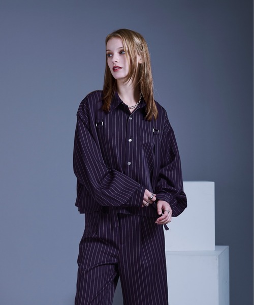 「Ellno Loset」 長袖シャツ SMALL ブラック メンズ_画像2