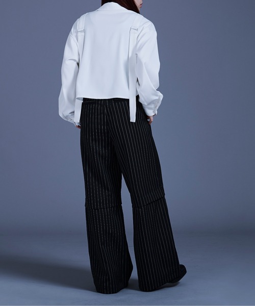 「Ellno Loset」 長袖シャツ SMALL ブラック メンズ_画像8
