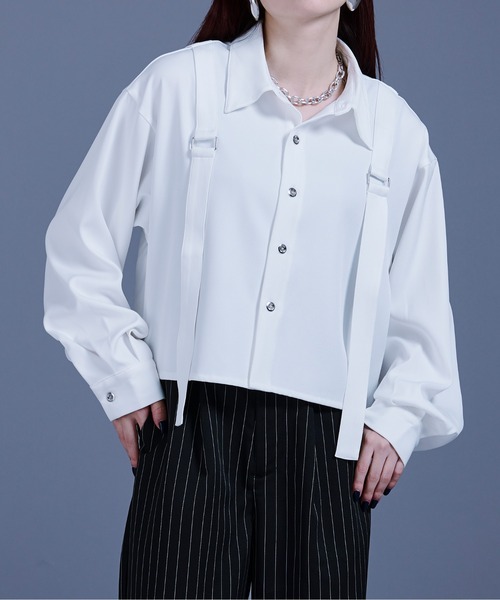 「Ellno Loset」 長袖シャツ SMALL ブラック メンズ_画像9