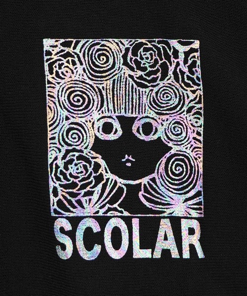 ScoLar（スカラー） パーカー uvカット 冷感 スカラーちゃん箔プリント 
