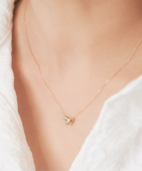Jewel closet by L&Co. ネックレス K10 馬/ホース カラーストーン