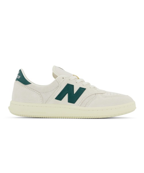 「New Balance」 ローカットスニーカー 25.5cm ホワイト×グリーン レディース_画像2