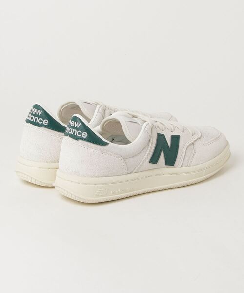 「New Balance」 ローカットスニーカー 25.5cm ホワイト×グリーン レディース_画像4