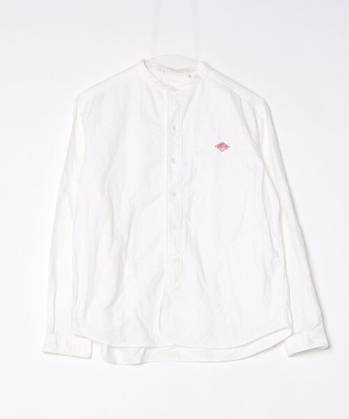Danton（ダントン） ワンポイント長袖シャツ 36 ホワイト レディース 
