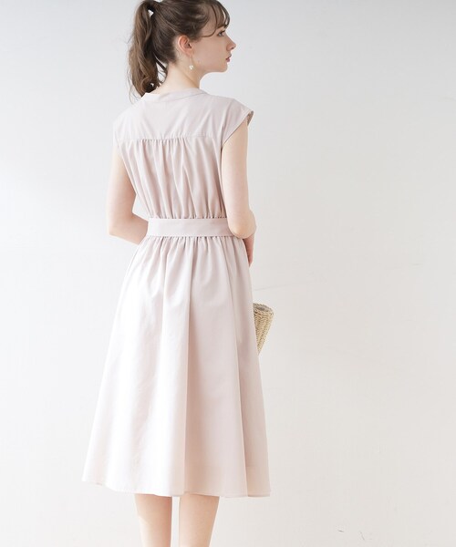 「couture brooch」 ノースリーブワンピース 38 ライトグレー レディース_画像8