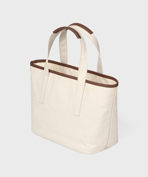 【未使用に近い】ポールスミス　トートバッグ　キャンバス　レザー　アイボリー Paul Smith（ポール・スミス） トートバッグ PSロゴエンブロイダリー
