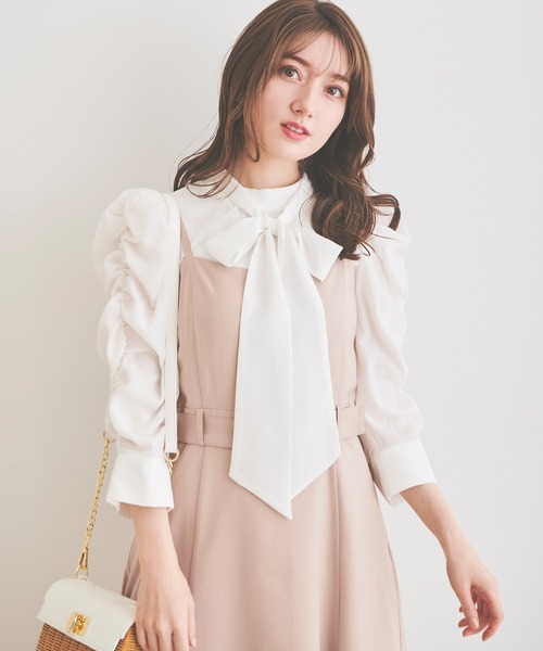 「LAISSE PASSE」 7分袖ブラウス MEDIUM アイボリー レディース_画像2