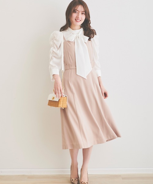 「LAISSE PASSE」 7分袖ブラウス MEDIUM アイボリー レディース_画像3