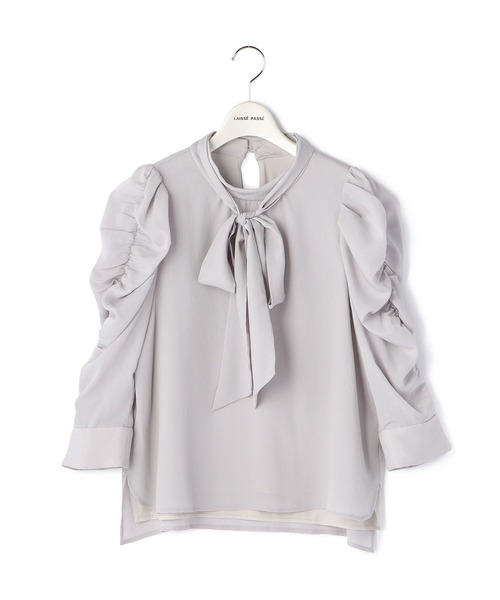 「LAISSE PASSE」 7分袖ブラウス MEDIUM アイボリー レディース_画像6