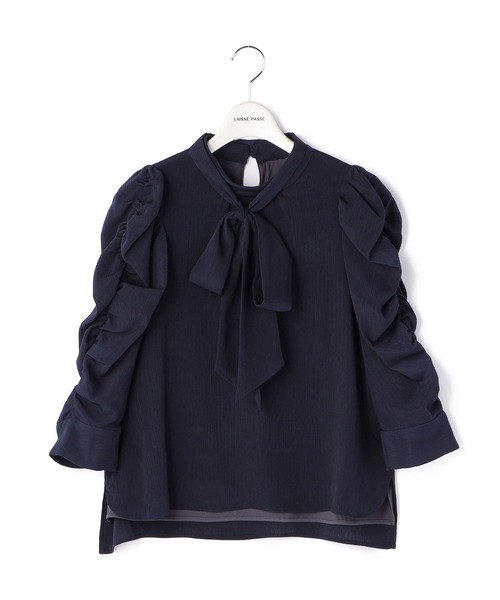 「LAISSE PASSE」 7分袖ブラウス MEDIUM アイボリー レディース_画像7