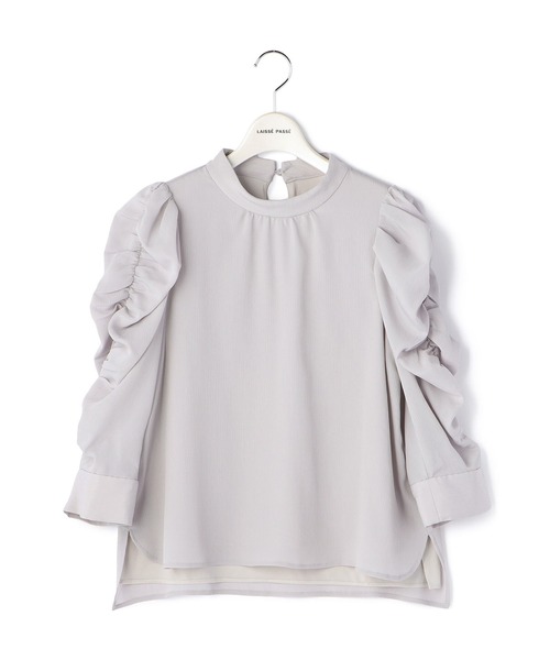 「LAISSE PASSE」 7分袖ブラウス MEDIUM アイボリー レディース_画像9