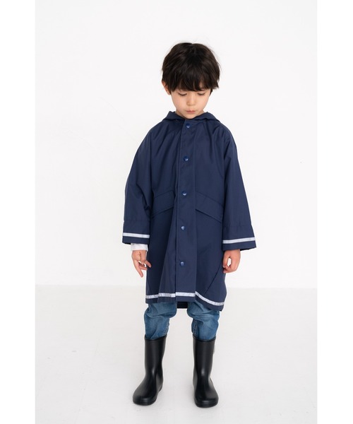 FABHUG レインコート カッパ 無地レインコート ＃巾着付き